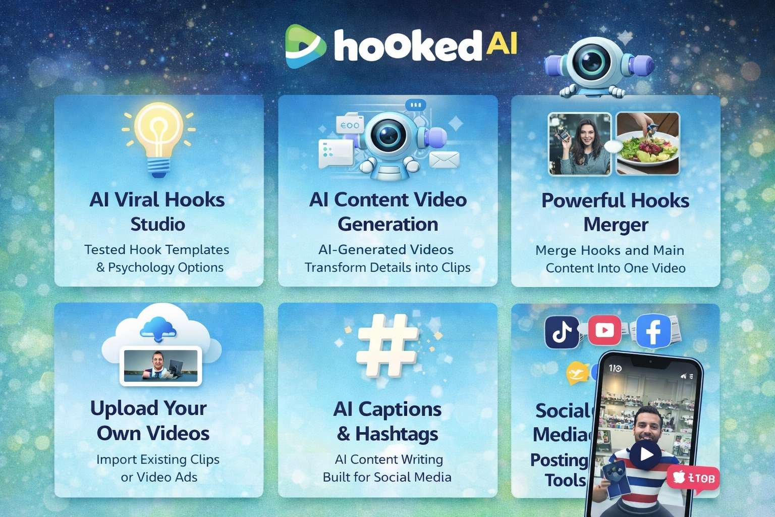 HookedAI | AI Hook Video Creator for Traffic, Leads & Sales